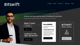 What Bitswift.tech website looked like in 2019 (5 years ago)