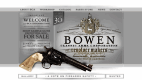 What Bowenclassicarms.com website looked like in 2019 (5 years ago)