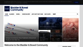 What Bladderandbowel.org website looked like in 2019 (5 years ago)