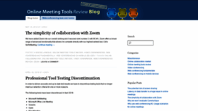 What Blog.webconferencing-test.com website looked like in 2019 (5 years ago)