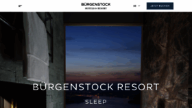 What Buergenstock.ch website looked like in 2019 (5 years ago)
