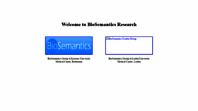 What Biosemantics.org website looked like in 2019 (5 years ago)