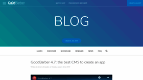 What Blog.goodbarber.com website looked like in 2019 (5 years ago)