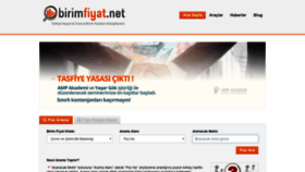 What Birimfiyat.net website looked like in 2019 (5 years ago)