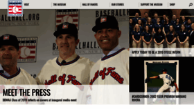 What Baseballhall.org website looked like in 2019 (5 years ago)