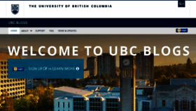 What Blogs.ubc.ca website looked like in 2019 (5 years ago)