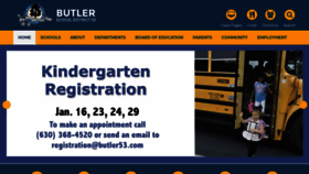 What Butler53.com website looked like in 2019 (5 years ago)