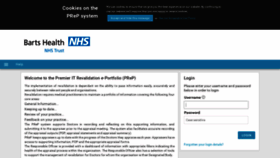 What Bartsandthelondon.clinicalappraisal.co.uk website looked like in 2019 (5 years ago)