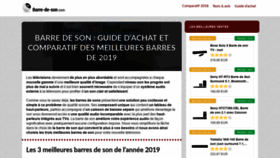 What Barre-de-son.com website looked like in 2019 (5 years ago)
