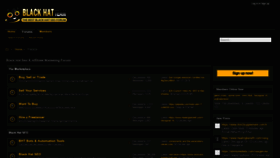What Blackhatteam.com website looked like in 2019 (5 years ago)