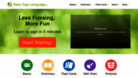 What Babysignlanguage.com website looked like in 2019 (5 years ago)