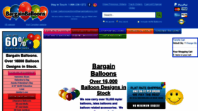 What Bargainballoons.com website looked like in 2019 (5 years ago)
