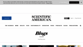 What Blogs.scientificamerican.com website looked like in 2019 (5 years ago)