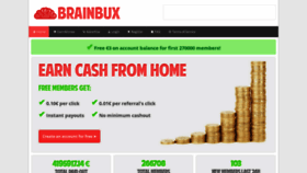 What Brainbux.com website looked like in 2019 (5 years ago)