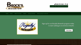What Brocksgrill.com website looked like in 2019 (7 years ago)