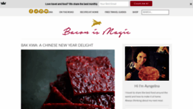 What Baconismagic.ca website looked like in 2019 (5 years ago)