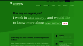 What Bakertilly.com website looked like in 2019 (5 years ago)