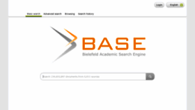 What Base-search.net website looked like in 2019 (5 years ago)