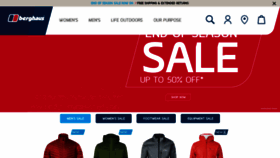 What Berghaus.com website looked like in 2019 (5 years ago)