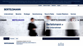 What Bertelsmann.de website looked like in 2019 (5 years ago)