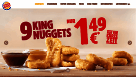 What Burgerking.de website looked like in 2019 (5 years ago)