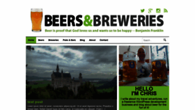 What Beersandbreweries.com website looked like in 2019 (5 years ago)