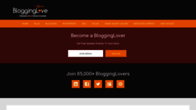 What Blogginglove.com website looked like in 2019 (5 years ago)
