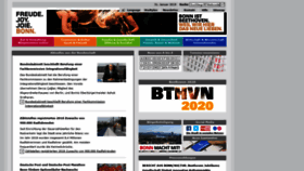 What Bonn.de website looked like in 2019 (5 years ago)