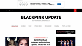 What Blackpinkupdate.com website looked like in 2019 (5 years ago)