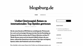 What Blogsburg.de website looked like in 2019 (5 years ago)