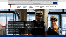 What Bundespolizei.de website looked like in 2019 (5 years ago)