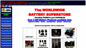 What Batteriesamerica.com website looked like in 2019 (5 years ago)
