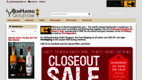 What Bowhuntingoutlet.com website looked like in 2019 (5 years ago)