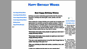 What Besthappybirthdaywishes.com website looked like in 2019 (5 years ago)