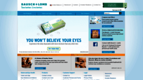What Bausch.com website looked like in 2019 (5 years ago)