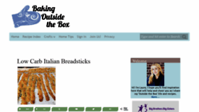 What Bakingoutsidethebox.com website looked like in 2019 (5 years ago)