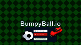 What Bumpyball.io website looked like in 2019 (5 years ago)