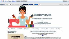What Brodamaryllis.com website looked like in 2019 (5 years ago)