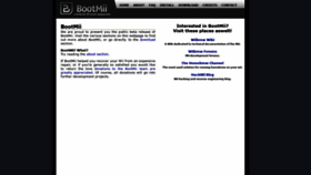 What Bootmii.org website looked like in 2019 (5 years ago)
