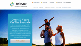 What Bellevueent.com website looked like in 2019 (5 years ago)