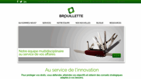 What Brouillette.ca website looked like in 2019 (5 years ago)