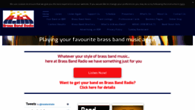 What Brassbandradio.co.uk website looked like in 2019 (5 years ago)