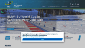 What Biathlonworld.com website looked like in 2019 (5 years ago)