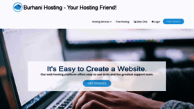 What Burhanihosting.com website looked like in 2019 (5 years ago)