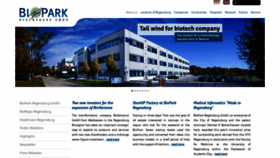 What Biopark-regensburg.de website looked like in 2019 (5 years ago)