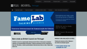 What Britishcouncil.pt website looked like in 2019 (5 years ago)