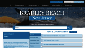 What Bradleybeachnj.gov website looked like in 2019 (5 years ago)