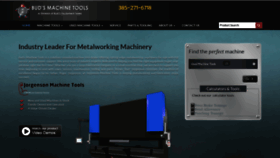 What Budsmachinetools.com website looked like in 2019 (5 years ago)