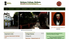 What Bethunecollege.ac.in website looked like in 2019 (5 years ago)