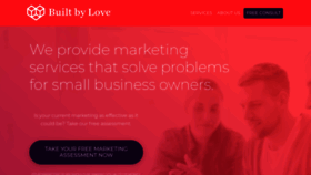 What Builtbylove.agency website looked like in 2019 (5 years ago)